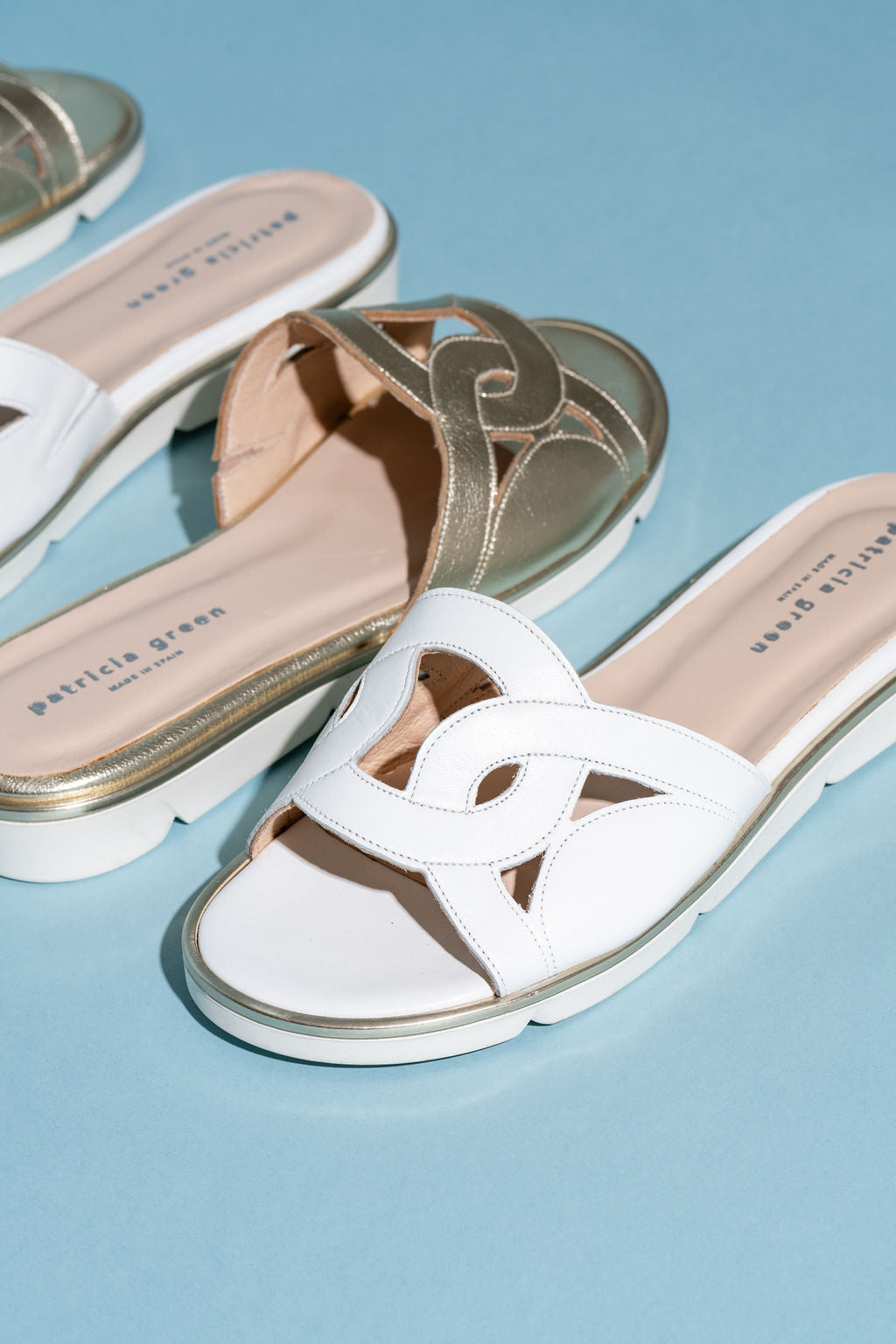 ✨未使用級ボントレ.MADE IN SPAINサンダル24㎝ Patricia Green - Boca Sport Sandal - White Leather – Patricia