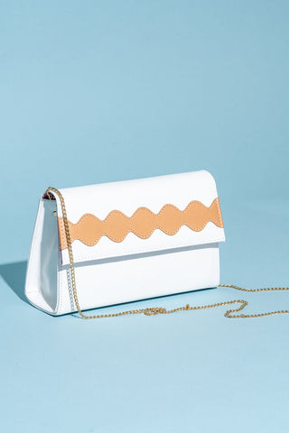 Palm Beach Scalloped Clutch