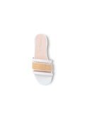 Amalfi Raffia and Leather Flat Sandal