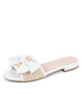 St. Tropez Raffia Slide Sandal